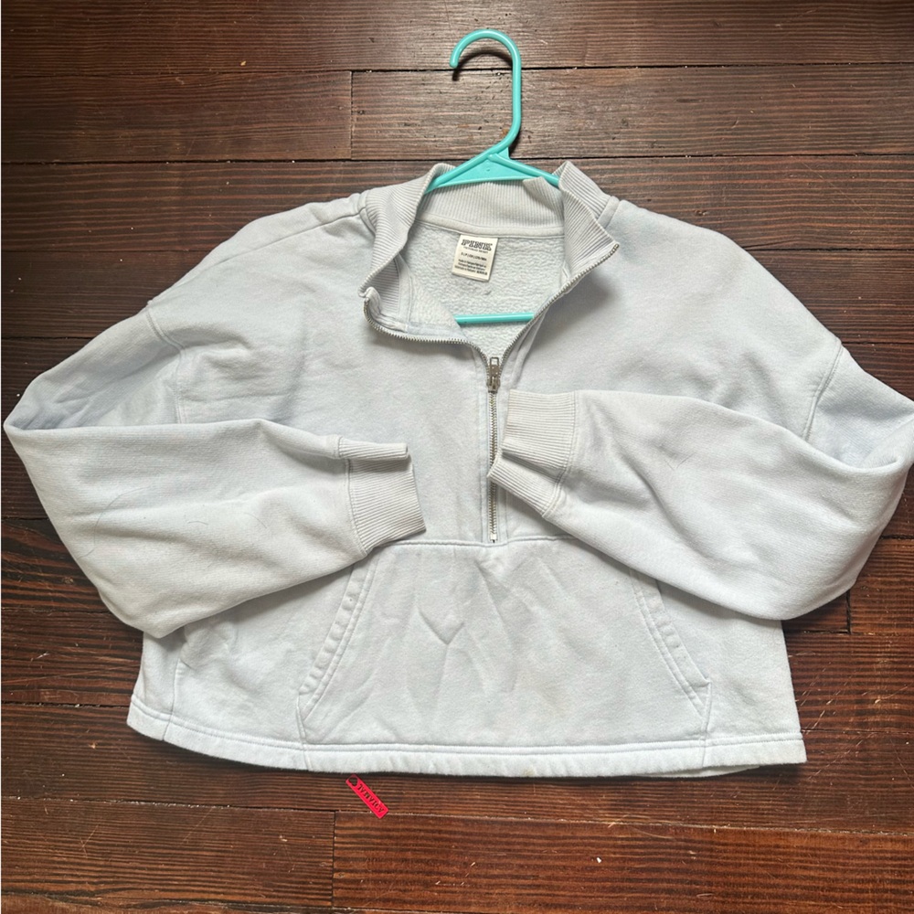 Victoria's Secret Gray Half-Zip Sweatshirt